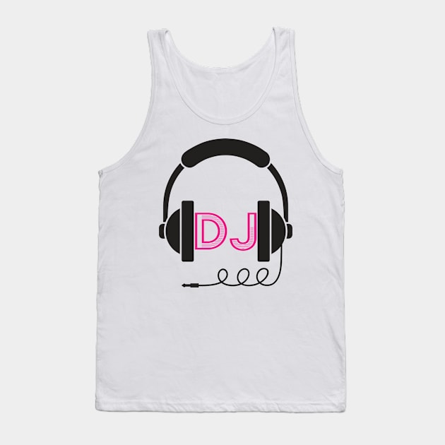 DJ Headphone Tank Top by DDCGLLC